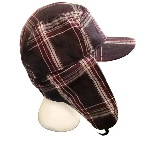 Hurley w Pendleton Purple Plaid Unisex Adult Lightweight Trapper Hat EUC - Picture 8 of 8